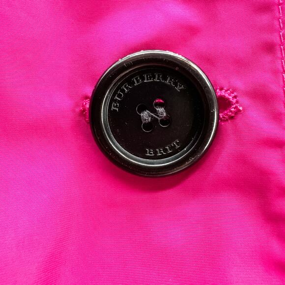 Burberry Trench Chelsea Kensington Short Belt Jacket Coat Sandringham Pink 8/6 - Picture 14 of 14